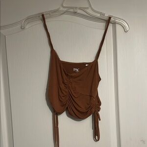 Women's Brown Ruched PACSUN top